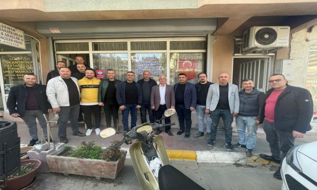 Alaşehir Şöförler odası Başkanımız Sn.Şevki Ağırbaş ve yönetimi, Alaşehir Terziler Odası Başkanımız Sn.Mustafa Koç ve yönetimini Odamızda ağırladık